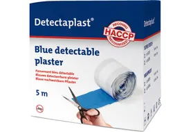 Detectaplast 8255 Textielpleister Elastisch Blauw 6cm x 5 meter