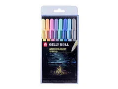 Gelschrijver Sakura Gelly Roll 1.0mm Moonlight 10 Pastel 8 stuks
