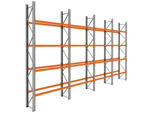 palletstelling,basis+3xaanbouw,HxBxD 4620x7800x750mm,vakl. 3000kg