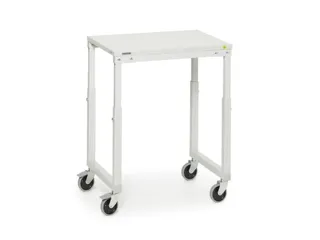 ESD-bijzetwagen,HxBxD 650-900x1000x700mm,1niveaus,niveaus RAL7035 - 2