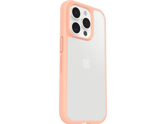 Coque OtterBox React pour iPhone 15 Pro Transparent/Pêche