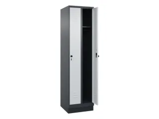 locker,HxBxD 1950x500x500mm,2vak,vak B 250mm,draaigrendel,sokkel - 2
