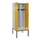 locker met bank,voor scheiding van kleding,HxBxD 2120x800x815mm,2vak