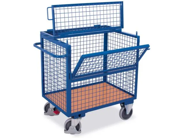 Bakwagen Draagverm 500kg 1000x645mm Gaaswanden Met Deksel Ral5010