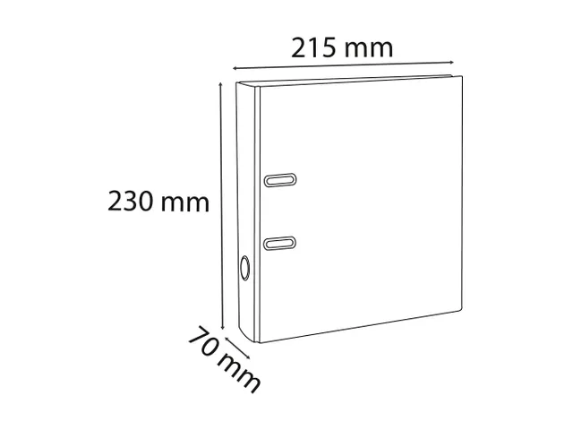 Ordner gemarmerd A5 vertic.70mm grijs