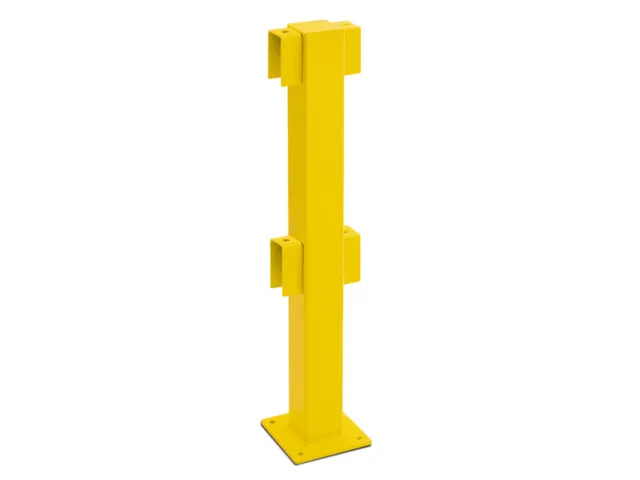 Middenpaal Voor Beschermheksysteem Binnenshuis 1000x100x100mm Geel