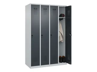 locker,HxBxD 1850x1200x500mm,4vak,vak B 300mm,draaigrendel - 1