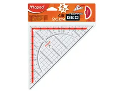 Geodriehoek Maped 028700 26cm 45 Graden Transparant