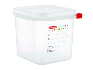 Voedseldoos Araven GN 1/6 met deksel 2600 ml 4 stuks - 3