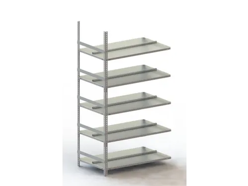 Schroefstelling Aanbouwveld Ral7035 1850x1002x604mm 5legborden 80kg