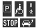 DURALINE Sjabloonset PP voor Vloermarkering Parkeerplaats 6-delige Set