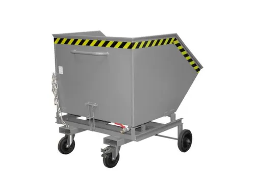 Kiepwagen voor spaanders,HxLxB 1290x1420x1340mm,1m³,draagverm. 300kg