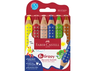 Kleurpotlood Faber-Castell Grippy XXL Jumbo etui 6 stuks - 2