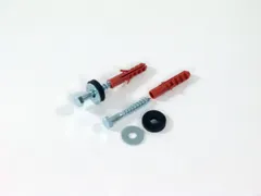 Wandbevestigingsset v.oor afbak van staalplaat