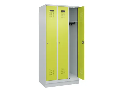 locker,HxBxD 1950x900x500mm,3vak,vak B 300mm,cil.-slot,sokkel