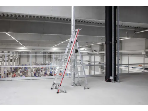 Verrijdbare Treden-Platformladder,Eenzijdig,6Verstevigde Treden