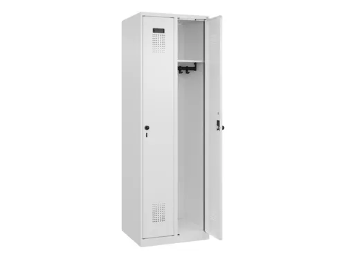 locker,HxBxD 1850x600x500mm,2vak,vak B 300mm,draaigrendel