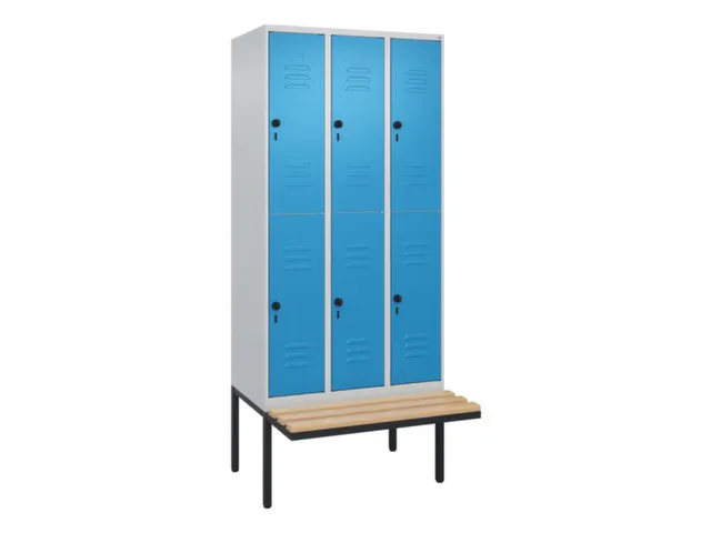 Dubbeldekse dekenkist,HxBxD 2120x900x815mm,3x2vak.,vak B 300mm