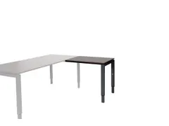 Domino Aanbouw Hoogte Verstelbaar 800x600mm Logan Eiken 25mm Zwart