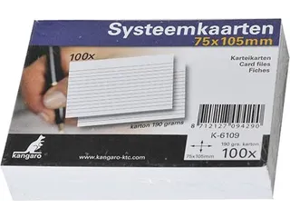 Systeemkaarten A7 75x105mm 100 stuks - 3