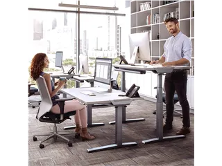 Fellowes Levado Zit Sta Bureau Elektrisch Zilver - 3