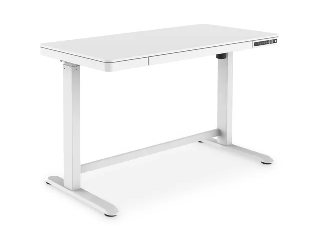 Elektrisch Verstelbaar Bureau 120x60cm USB Wit