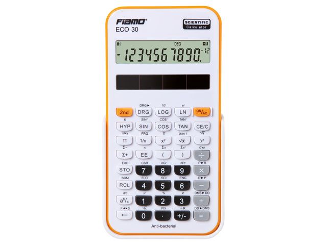 Calculator Fiamo ECO 30 OR wit-oranje | RekenmachinesWinkel.nl