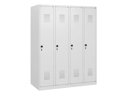 schoollocker,HxBxD 1530x1200x500mm,4vak,vak B 300mm,draaigrendel
