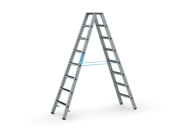 échelles de sécurité,double face,2x8marches a. revêtement R13