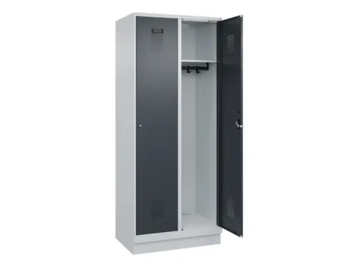 locker,HxBxD 1950x800x500mm,2vak,vak B 400mm,cil.-slot,sokkel