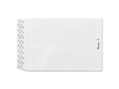 Akte Envelop H-Bodem Tyvek 250x353x38mm Wit zelfklevend 100 Stuks