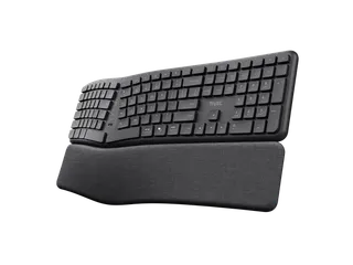 Trust Keyra Draadloos Ergonomisch Toetsenbord Zwart QWERTY US - 1