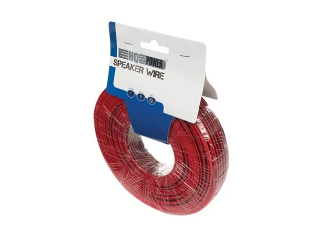 Luidsprekerkabel - Rood/Zwart - 2 x 0.50mm² - 100m
