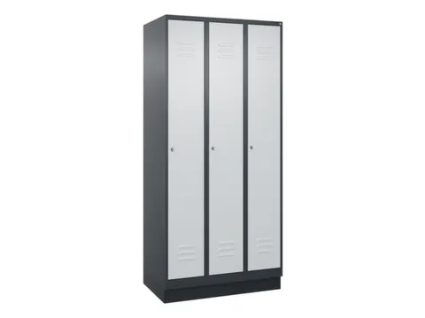 locker,HxBxD 1950x900x500mm,3vak,vak B 300mm,cil.-slot,sokkel