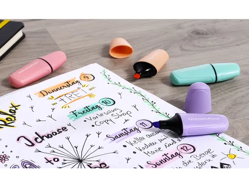 Markeerstift Eberhard Faber mini pastel etui 6st.