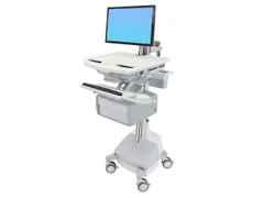 Medische Trolley StyleView-wagen met LCD-arm SLA-voeding 1 hoge lade