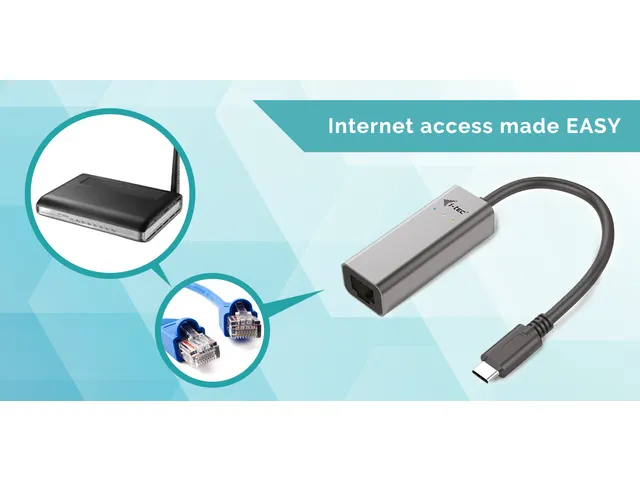 i-tec Metal USB-C Gigabit Ethernet Adapter, Bedraad, USB Type-C, Ether