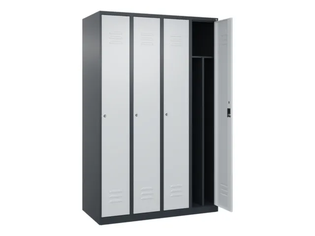 locker voor scheiding van kleding,HxBxD 1850x1200x500mm,4vak
