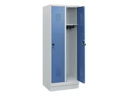 schoollocker,HxBxD 1630x600x500mm,2vak,vak B 300mm,draaigrendel,sokkel