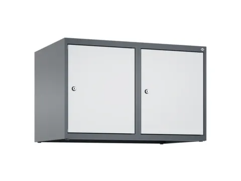 opzetkast,v. locker,2vak.,vak B 400mm,HxBxD 500x800x500mm,vleugeldeur