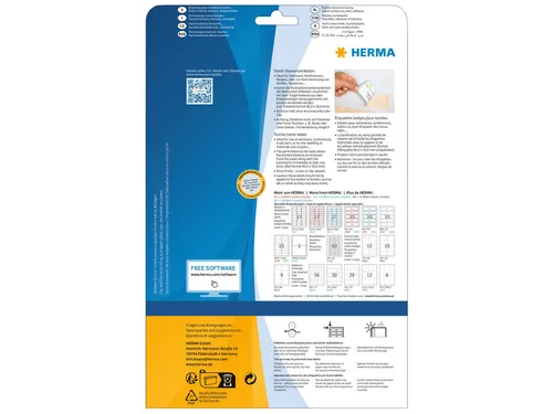 HERMA 4514 Naambadge textieletiketten A4 80x50mm Wit 200 stuks