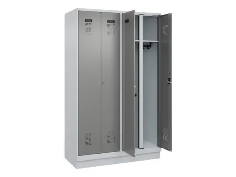 locker voor scheiding van kleding,HxBxD 1950x1200x500mm,4vak