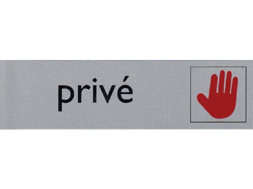 Infobord pictogram Privé 165x44mm