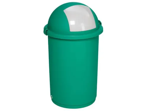 Afvalverzamelaar Kunststof 50 Liter 760x410mm Inworpklep Groen