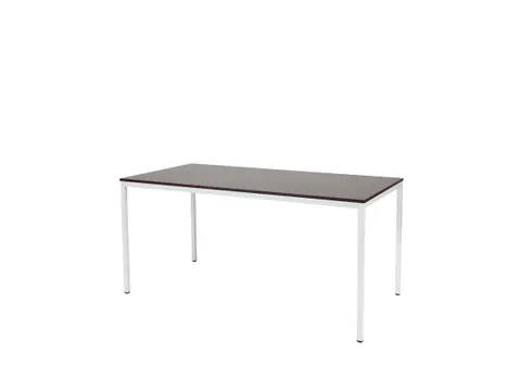 Domino Basic Tafel Vaste Hoogte 1600x800mm Logan Eiken Wit 4-Poots
