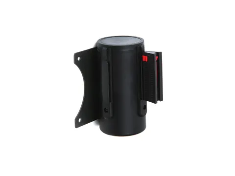 Wandcassette Afzetlint Zwart met 3 meter Zwarte trekband