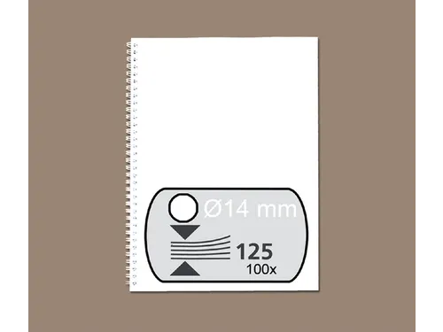 Draadrug Fellowes 14mm 34-rings A4 wit 100stuks