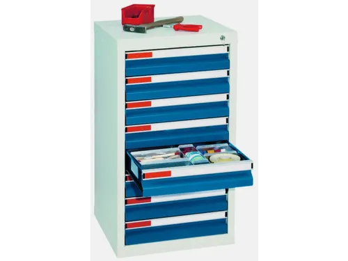 ladekast,HxBxD 900x500x500mm,8lade(n),centr. vergrendeling
