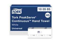Tork 100585 PeakServe Continu Handdoek Universal H5 1-laags 410 vel