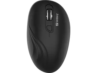 631-03 Sandberg Muis 4knoppen wireless USB-A zwart - 1